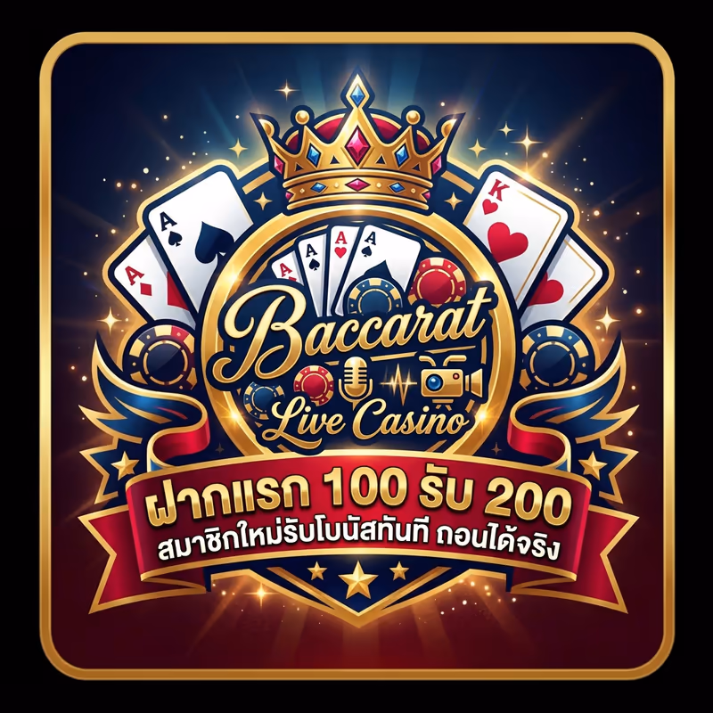ฝากแรก 100 รับ 200